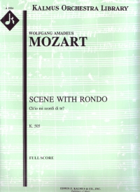 Mozart Chio Mi Scordi Di Te (k505) Score Sheet Music Songbook