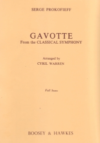 Prokofiev Gavotte (classical Symphony) Fsc Sheet Music Songbook