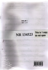 Vivaldi Magnificat Rv610a-611 Set Of Parts Sheet Music Songbook