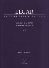 Elgar Concerto For Violoncello In E Minor Op 85 ( Sheet Music Songbook