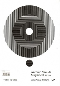 Vivaldi Magnificat Rv610 1st Violin Part Sheet Music Songbook