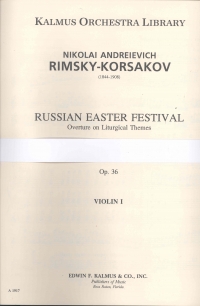 Russian Easter Overture Op36 Set Of Parts Sheet Music Songbook
