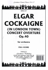 Elgar Cockaigne Overture Op40 Full Score Sheet Music Songbook
