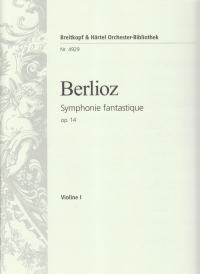 Berlioz Symphonie Fantastique Op14 Violin 1 Part Sheet Music Songbook