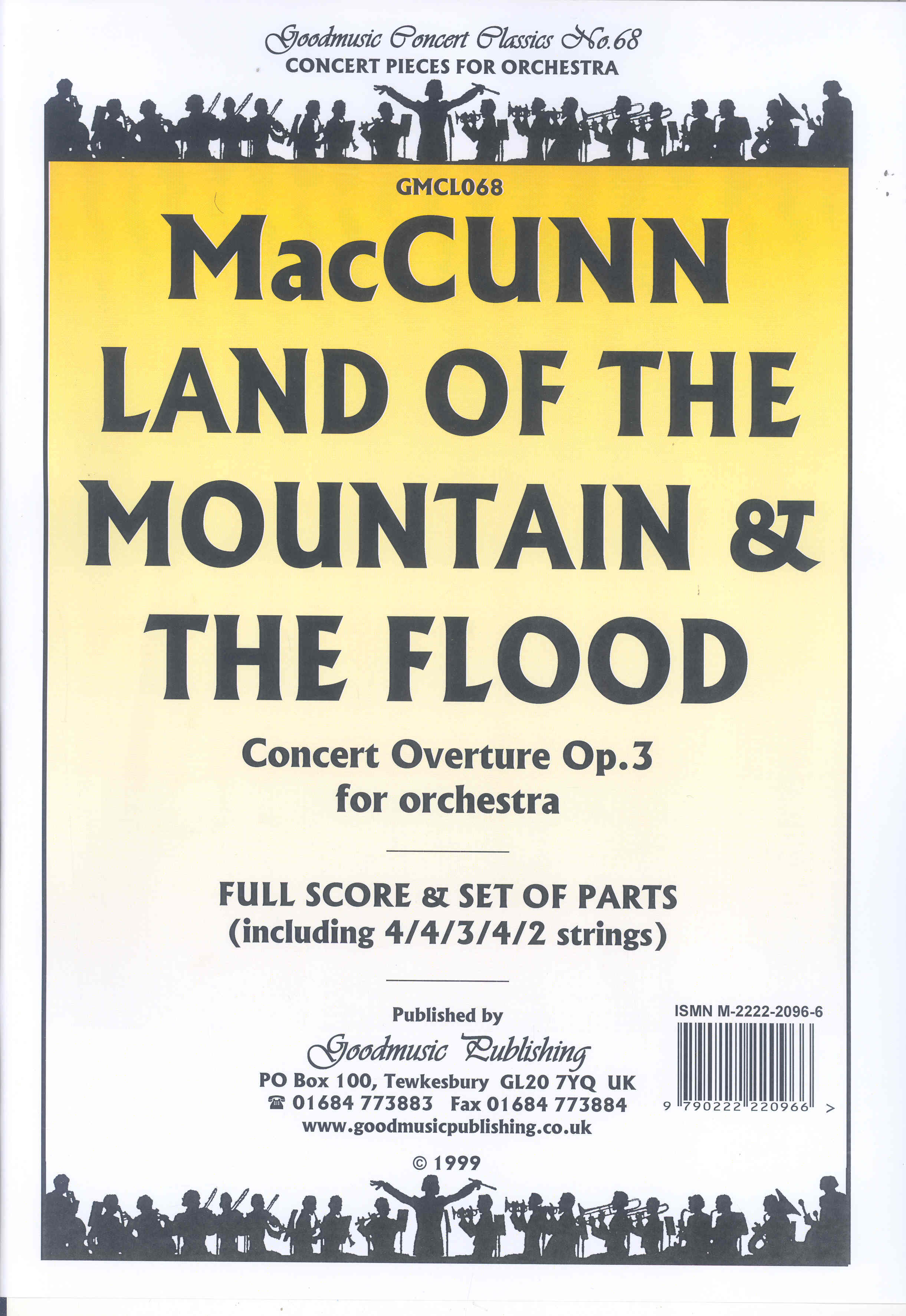 Mccunn Land Of The Mountain & The Flood Sc/pts Sheet Music Songbook