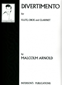 Arnold Divertimento Op 37 (flute/oboe/clar) Parts Sheet Music Songbook