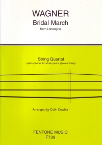 Wagner Bridal March Cowles String Quartet Sheet Music Songbook