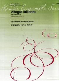 Mozart Allegro Brilliante Halferty Fl/ob/cl Sheet Music Songbook