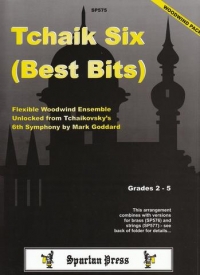 Tchaik Six (best Bits) Tchaikovsky/goddard Wind En Sheet Music Songbook
