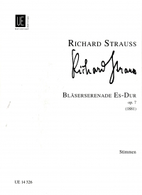 Strauss Wind Serenade Op7 Parts Sheet Music Songbook