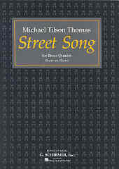 Tilson Thomas Street Song Brass Quintet Sc/pts Sheet Music Songbook