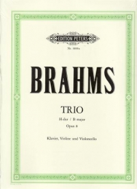 Brahms Piano Trio No 1 B Op8 Piano Trio Sheet Music Songbook