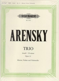 Arensky Trio Dmin Op32 Piano Trio Parts Sheet Music Songbook