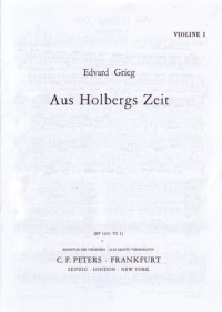 Grieg Holberg Suite Op40 Violin 1 Pt Sheet Music Songbook
