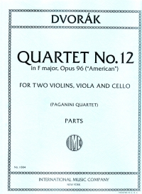Dvorak String Quartet Fmaj Op96 Parts Sheet Music Songbook