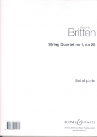 Britten String Quartet No 1 D Op25 Set Of Parts Sheet Music Songbook
