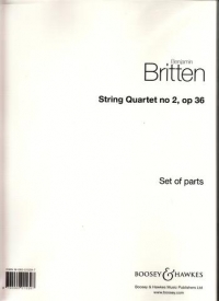 Britten String Quartet No 2 C Op36 Set Of Parts Sheet Music Songbook