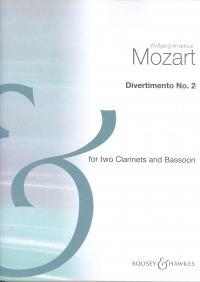 Mozart Divertimento No 2 K229/2 For 2 Cls & Bsn Sheet Music Songbook