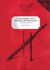 Horovitz Variations On Theme Of Paganini 4 Inst Sheet Music Songbook