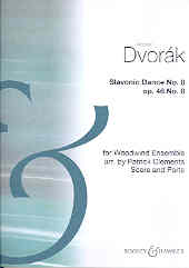 Dvorak Slavonic Dance No8 Op46/8 Clements Wind Ens Sheet Music Songbook