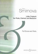 Smirnova Little Triptych Fl/cl/bsn Sc/pts Sheet Music Songbook