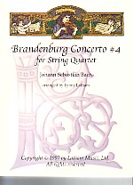 Bach Brandenburg Concerto No 4 Str Quartet Parts Sheet Music Songbook