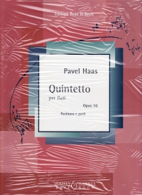 Haas Wind Quintet Op10 Sheet Music Songbook
