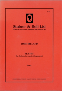 Ireland Sextet Cl/hn/string Quartet Sc/pts Sheet Music Songbook