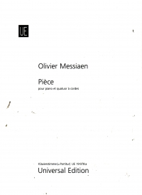 Messiaen Pieces For Piano Quartet Score Sheet Music Songbook