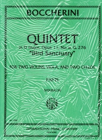 Boccherini String Quintet In D 2vls/vla/2cls Parts Sheet Music Songbook