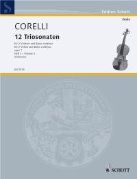 Corelli Triosonatas (12) Op1/7-9 2vln/bc/vcl Sheet Music Songbook