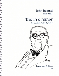 Ireland Trio Dmin Cl/vc/pf Sc/pts Sheet Music Songbook