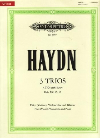 Haydn 3 Trios For Flute/violin/piano Sheet Music Songbook