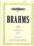 Brahms Trio No 2 In Eb Op 40 Horn/violin/cello Sheet Music Songbook