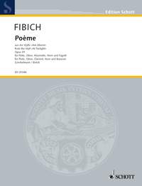Fibich Poeme Op39 Wind Quintet Sc/pts Sheet Music Songbook
