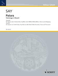 Say Patara (hommage A Mozart K331) Quartet Sheet Music Songbook