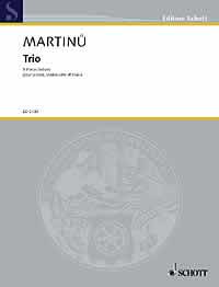Martinu Piano Trio 5 Pieces Breves Piano/vln/cl Sheet Music Songbook