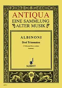 Albinoni Three Triosonatas Op1/10-12 Score & Parts Sheet Music Songbook