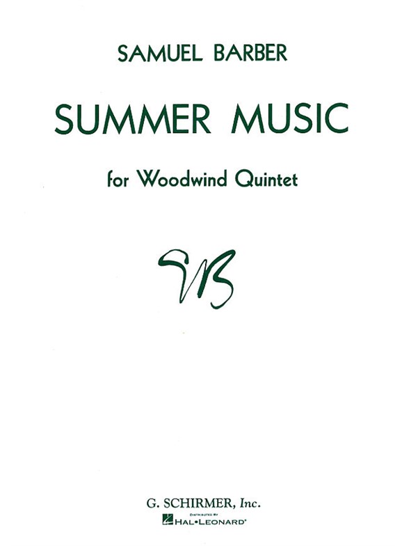 Barber Summer Music For Woodwind Quintet Parts Sheet Music Songbook