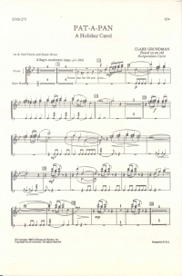 Grundman Pat-a-pan 2 Flutes & Snare Drum Sheet Music Songbook