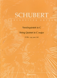 Schubert String Quintet In C Op 163 D956 Parts Sheet Music Songbook