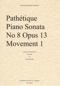 Beethoven Pathetique Piano Sonata Str Quartet Sc Sheet Music Songbook