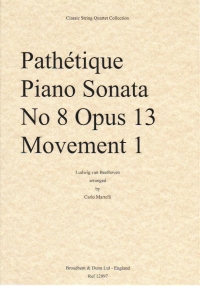 Beethoven Pathetique Piano Sonata Str Quartet Pts Sheet Music Songbook