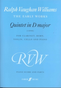 Vaughan Williams Quintet Dmaj Score & Parts Sheet Music Songbook