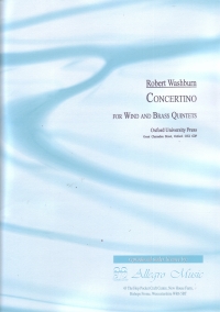 Washburn Concertino Wind & Brass Quintets Sc/pts Sheet Music Songbook