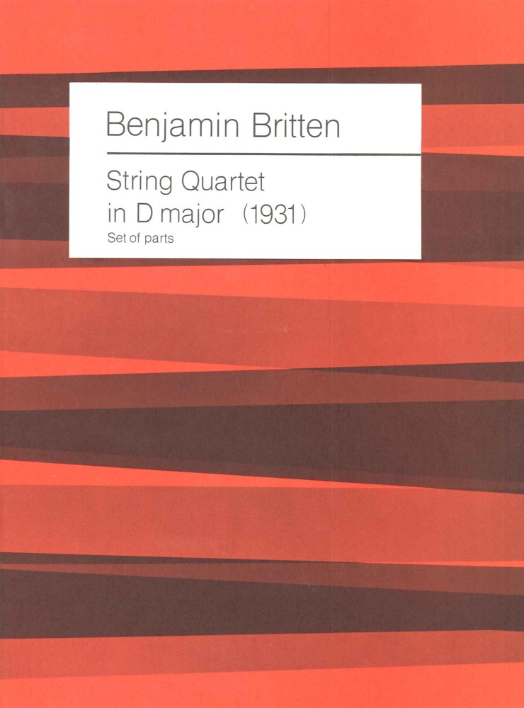 Britten String Quartet In Dmaj (1931)set Of Parts Sheet Music Songbook