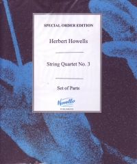 Howells String Quartet No 3 Set Sheet Music Songbook