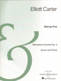 Carter Nine By Five Woodwind Quintet No 2 Sc/pts Sheet Music Songbook