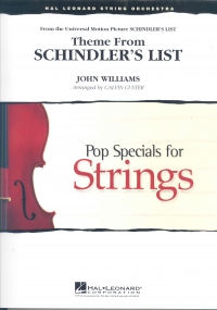 Schindlers List Theme Pop Specials For Strings Sheet Music Songbook