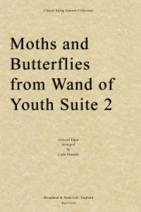 Elgar Moths & Butterflies String Quartet Parts Sheet Music Songbook